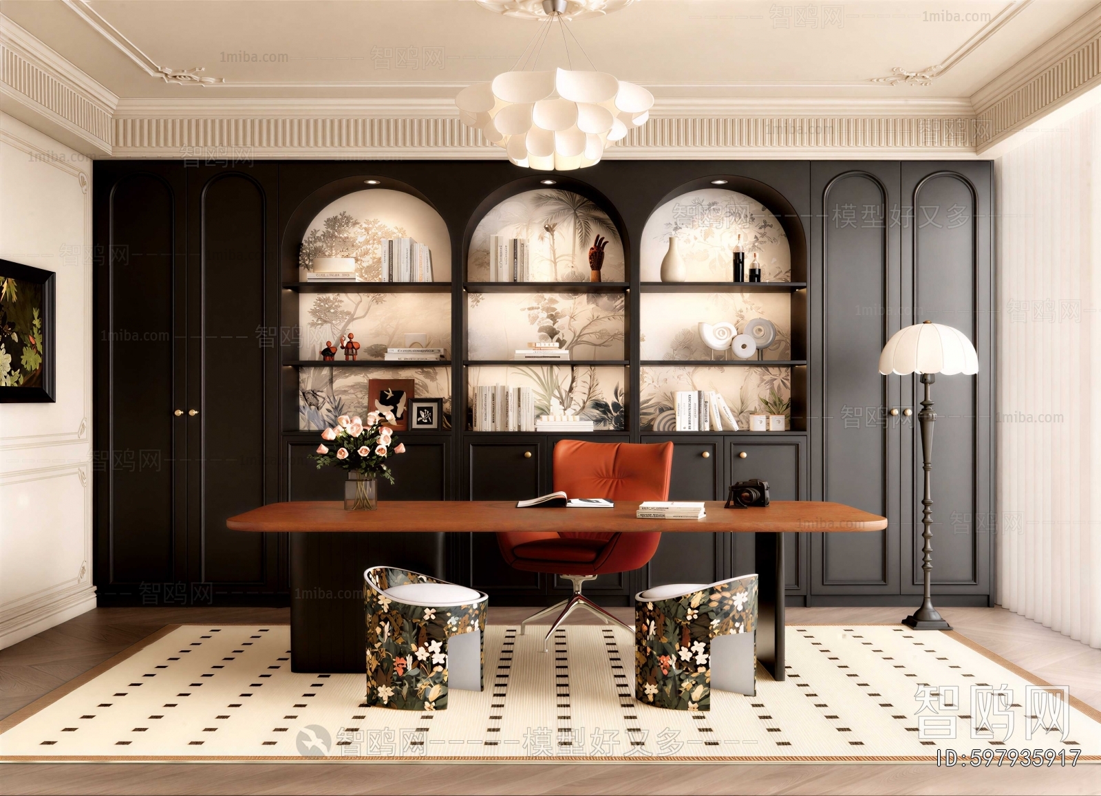 French Style Study Space