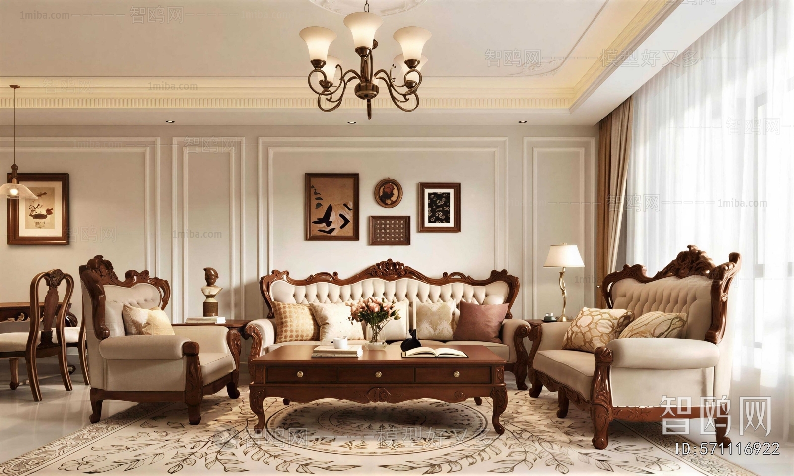American Style A Living Room