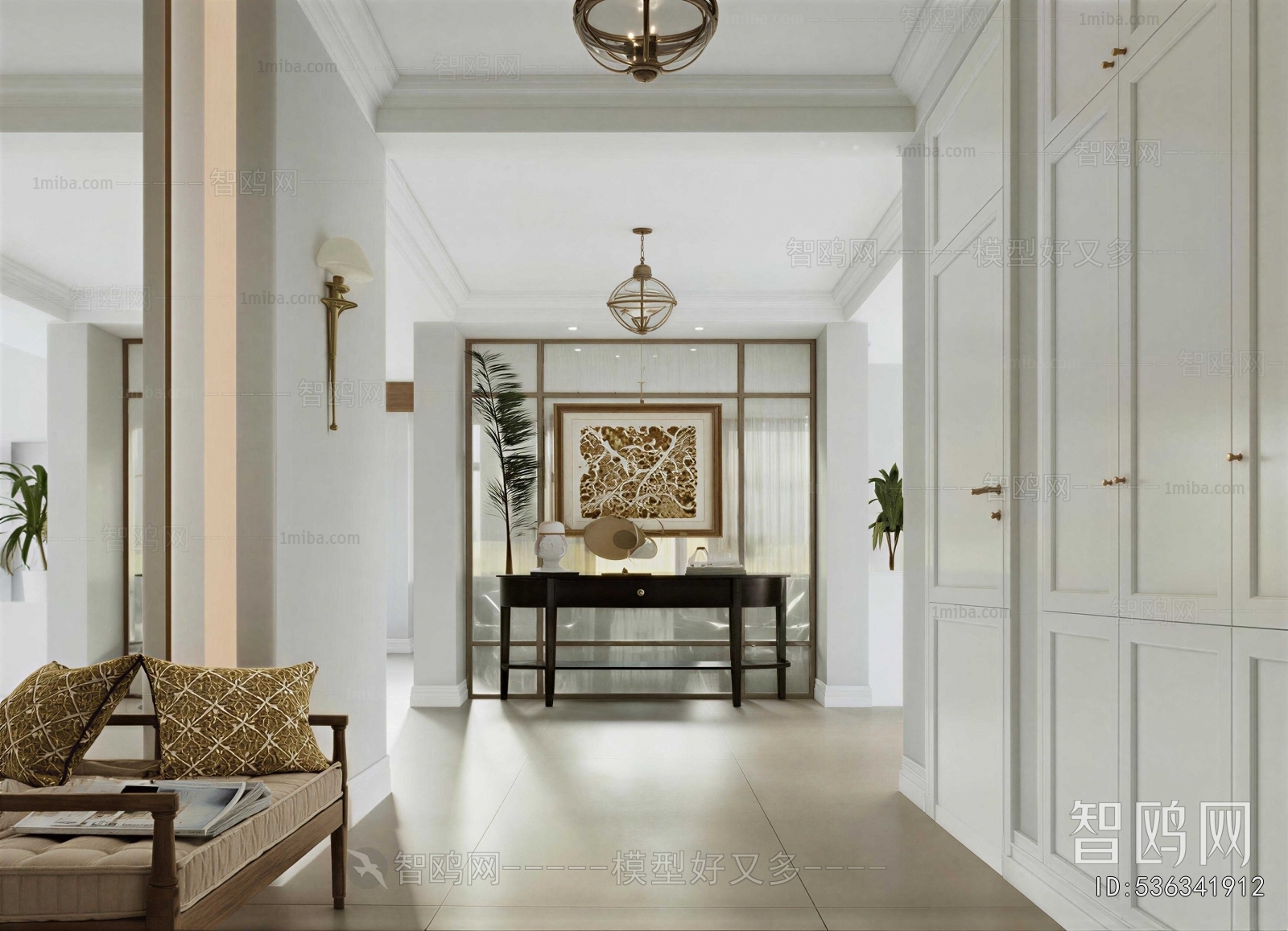 American Style Hallway