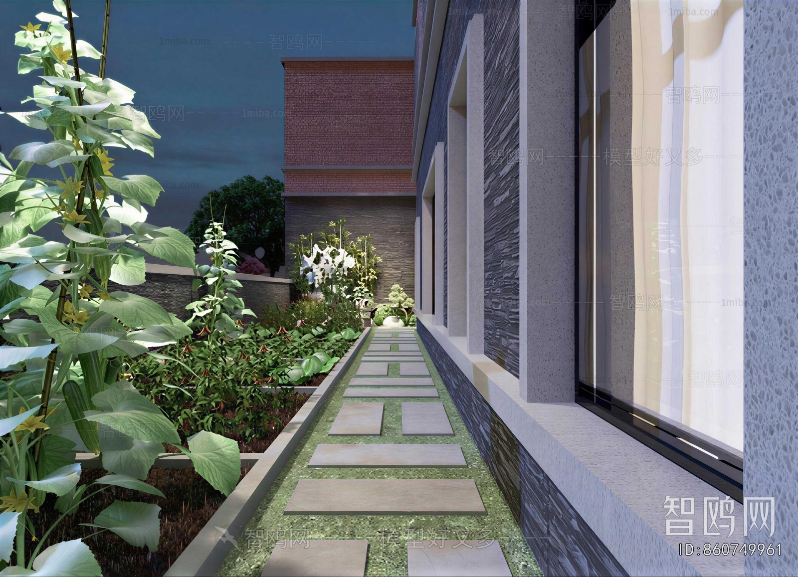 Modern Courtyard/landscape