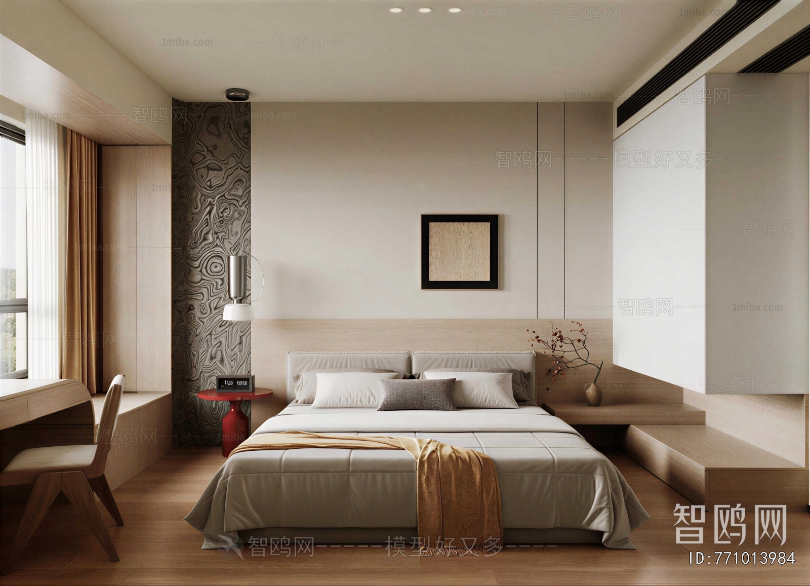 Wabi-sabi Style Bedroom