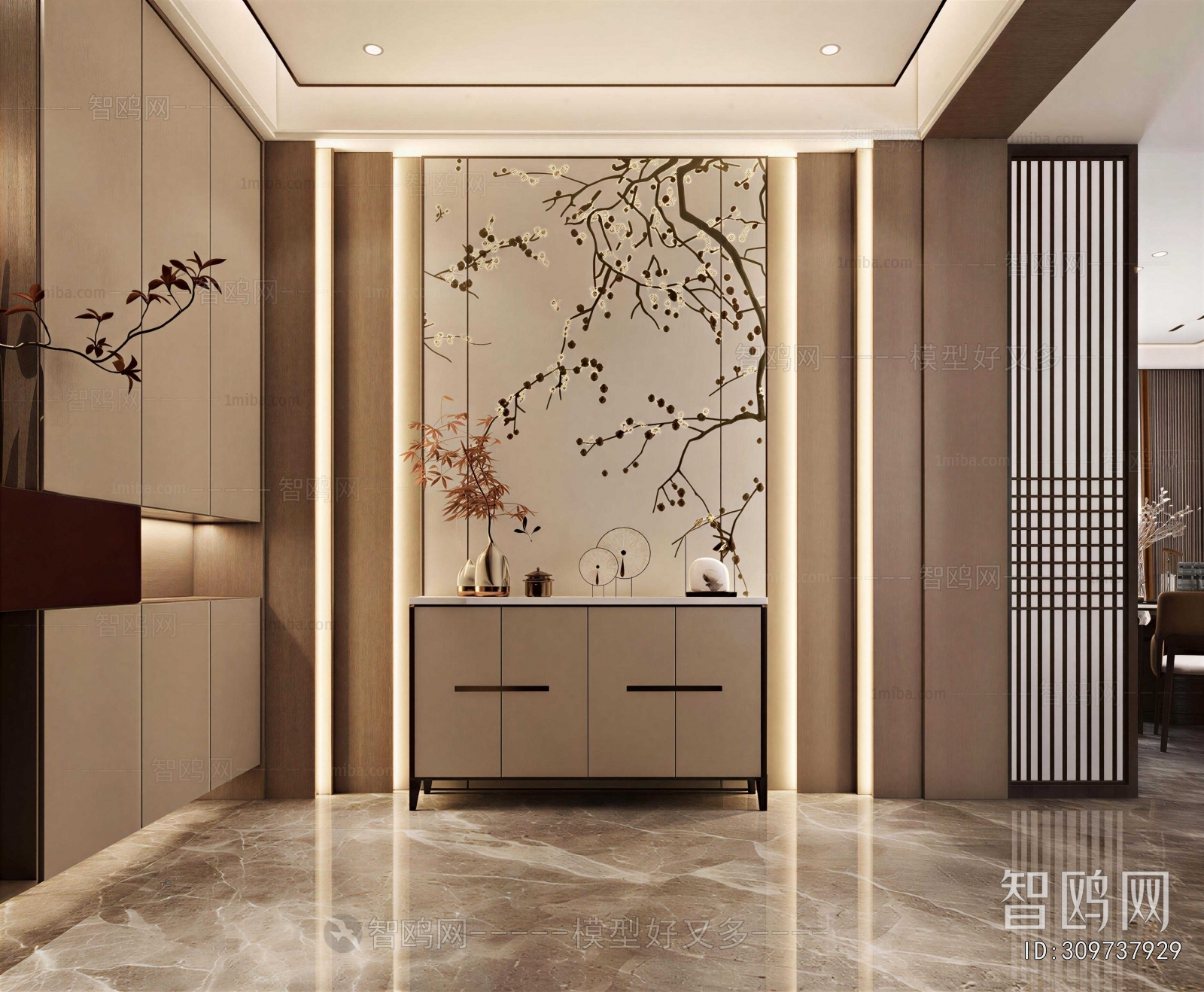 New Chinese Style Hallway