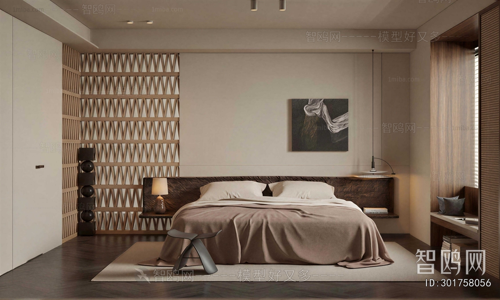 Wabi-sabi Style Bedroom