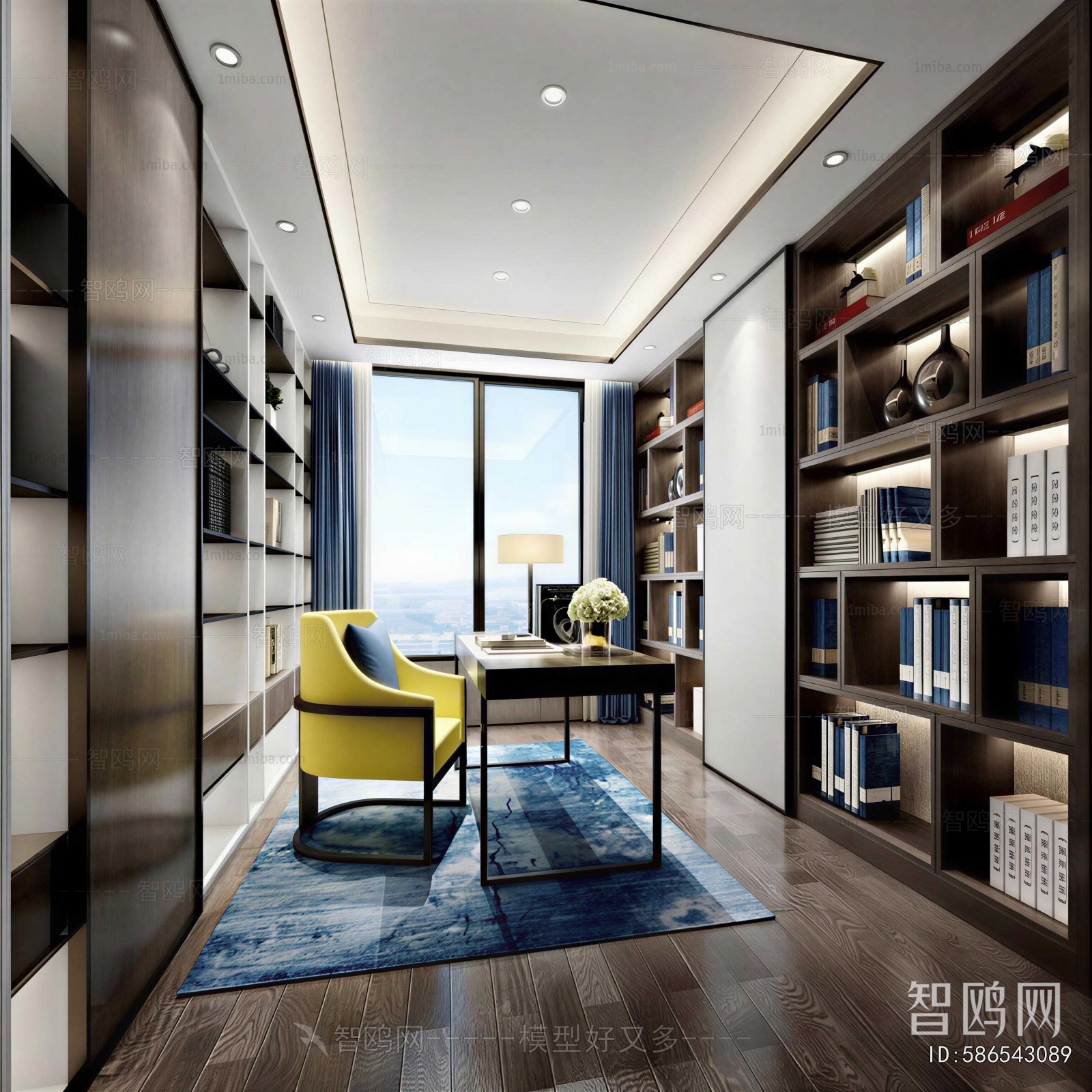 New Chinese Style Study Space