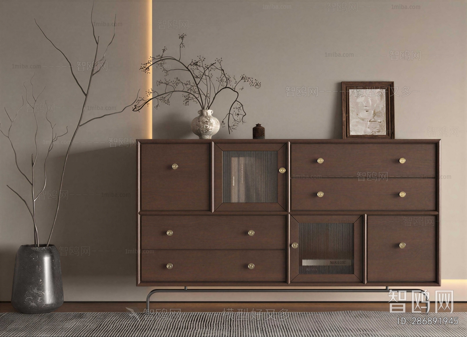 New Chinese Style Entrance Cabinet