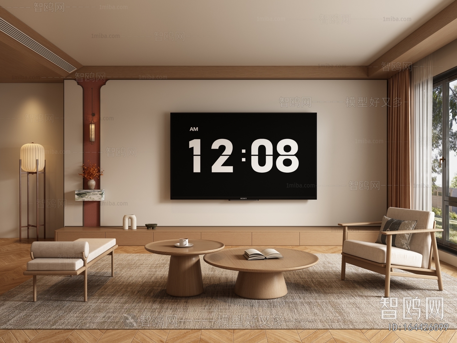 New Chinese Style A Living Room