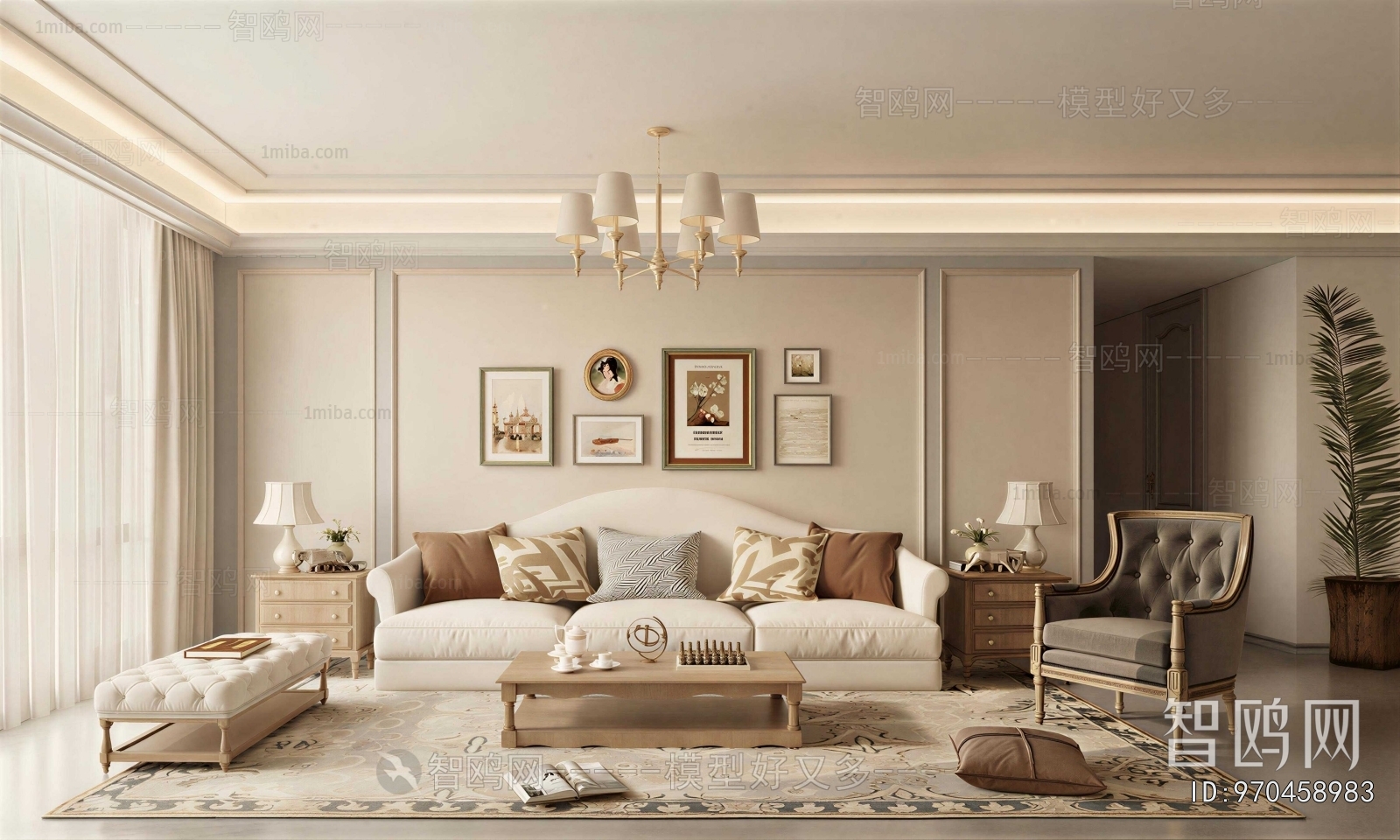 American Style A Living Room