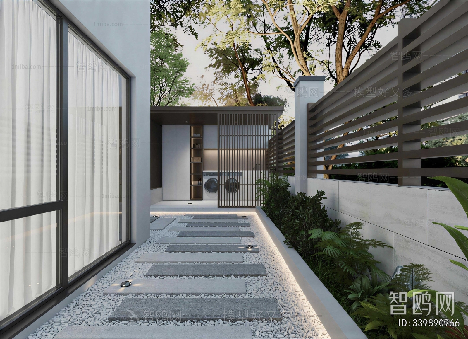 Modern Courtyard/landscape