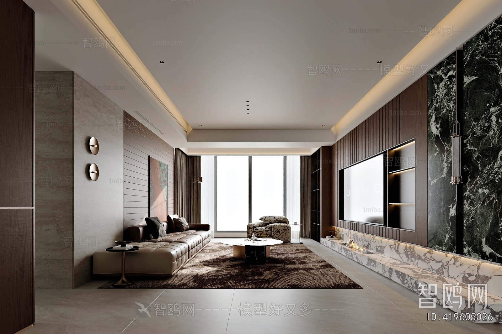 New Chinese Style A Living Room