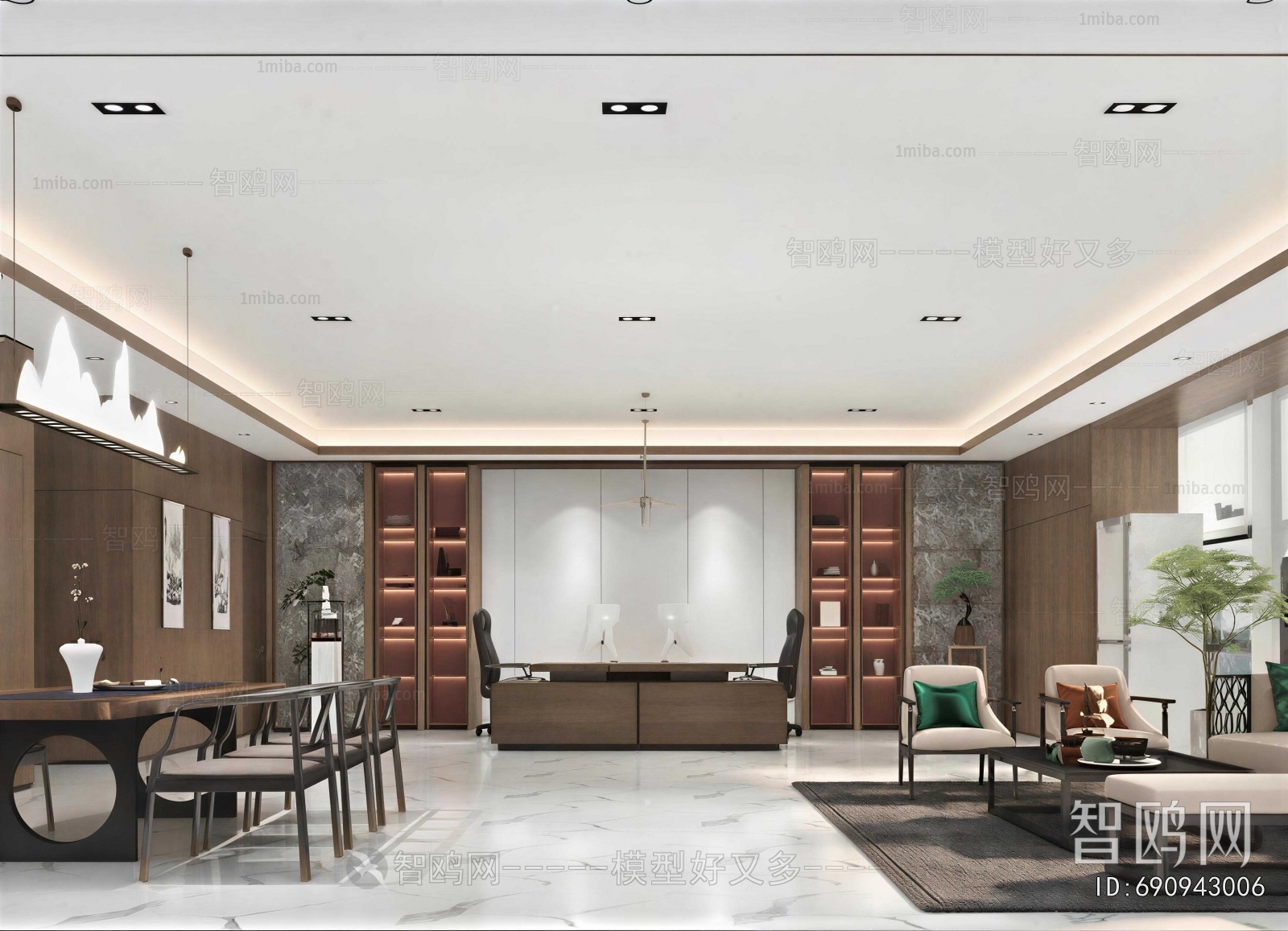 New Chinese Style Manager's Office