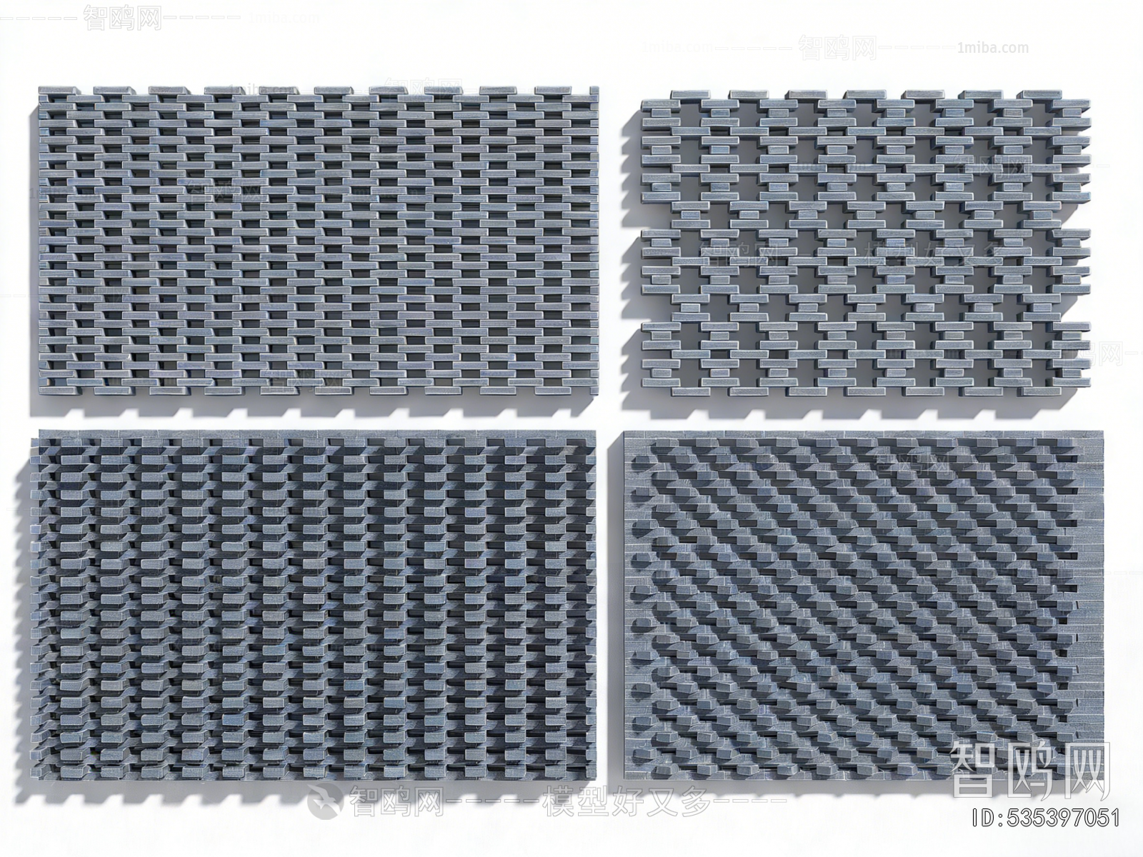 New Chinese Style Cement Brick Screen Partition