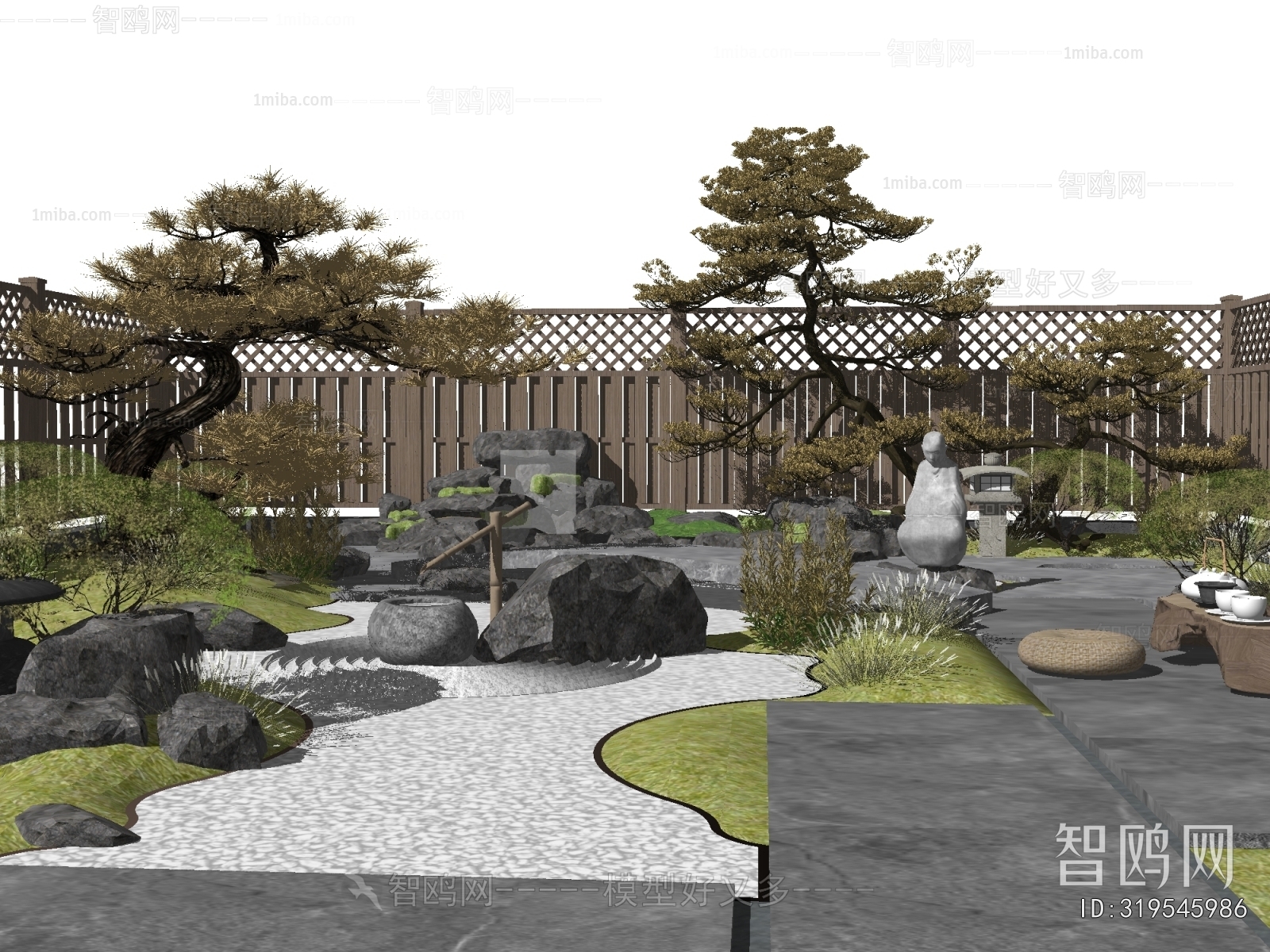 New Chinese Style Courtyard/landscape