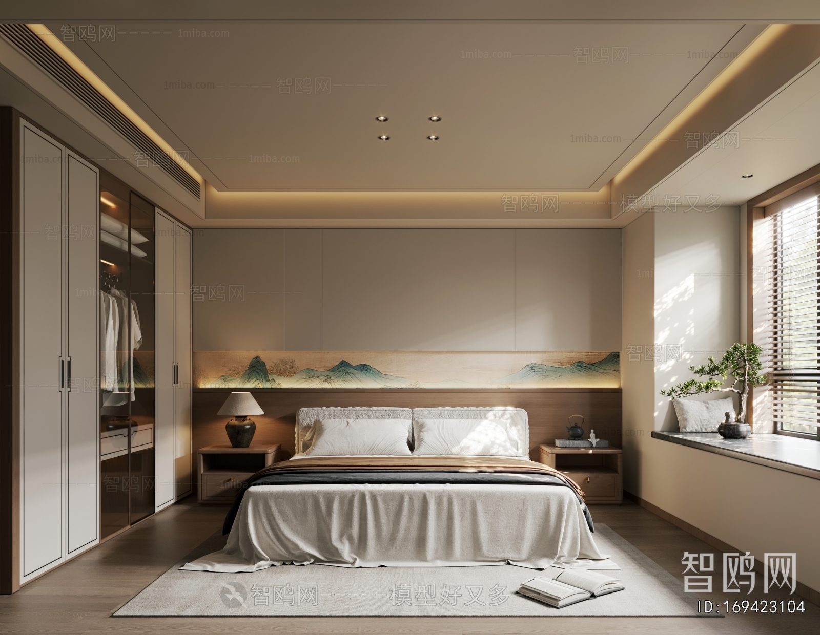 New Chinese Style Bedroom