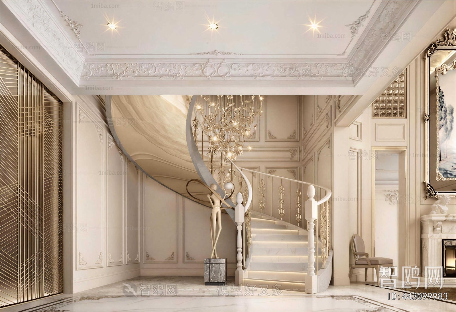 French Style Stairwell