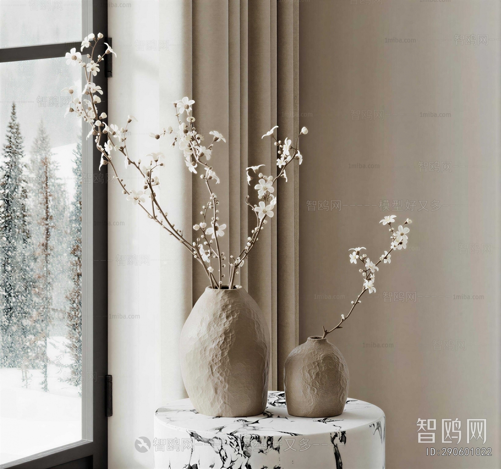 Wabi-sabi Style Flower Arrangement