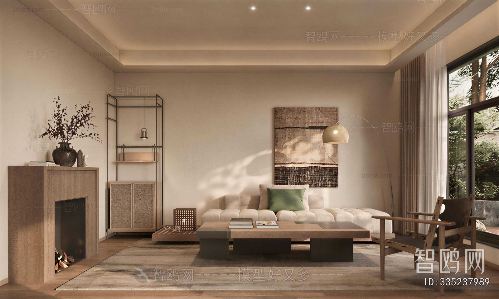 Wabi-sabi Style A Living Room