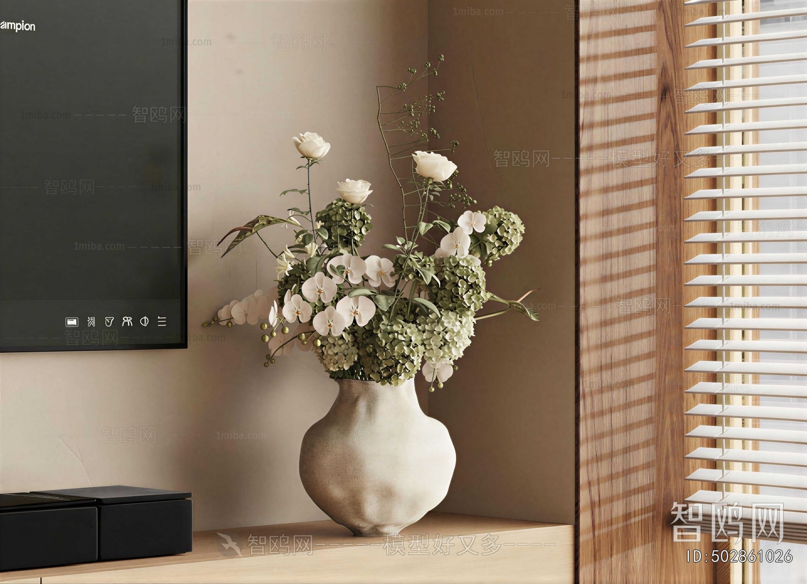 Wabi-sabi Style Flower Arrangement