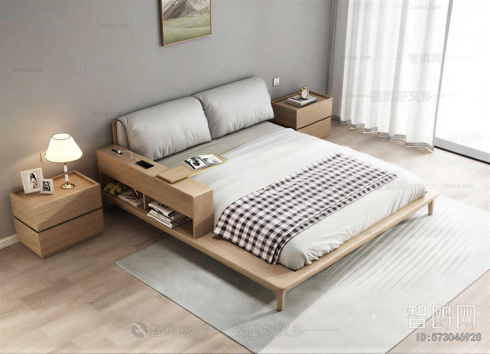 Nordic Style Double Bed