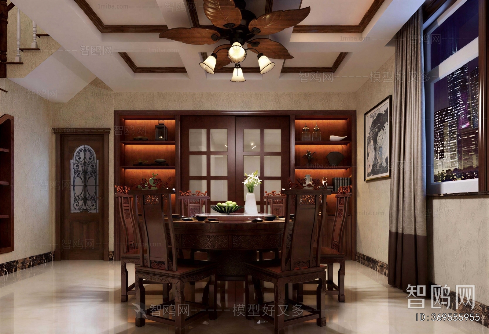 New Chinese Style Dining Room