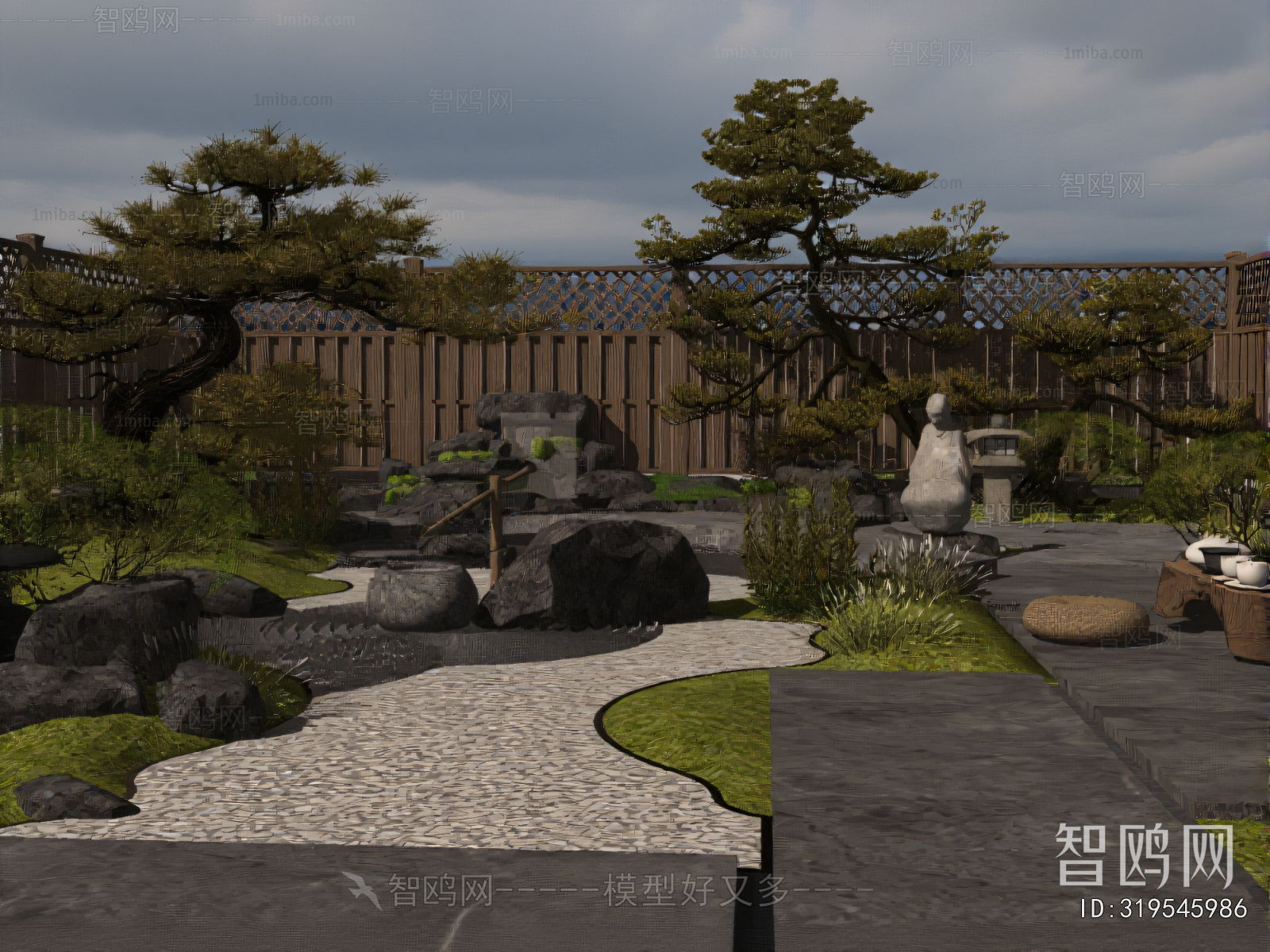 New Chinese Style Courtyard/landscape