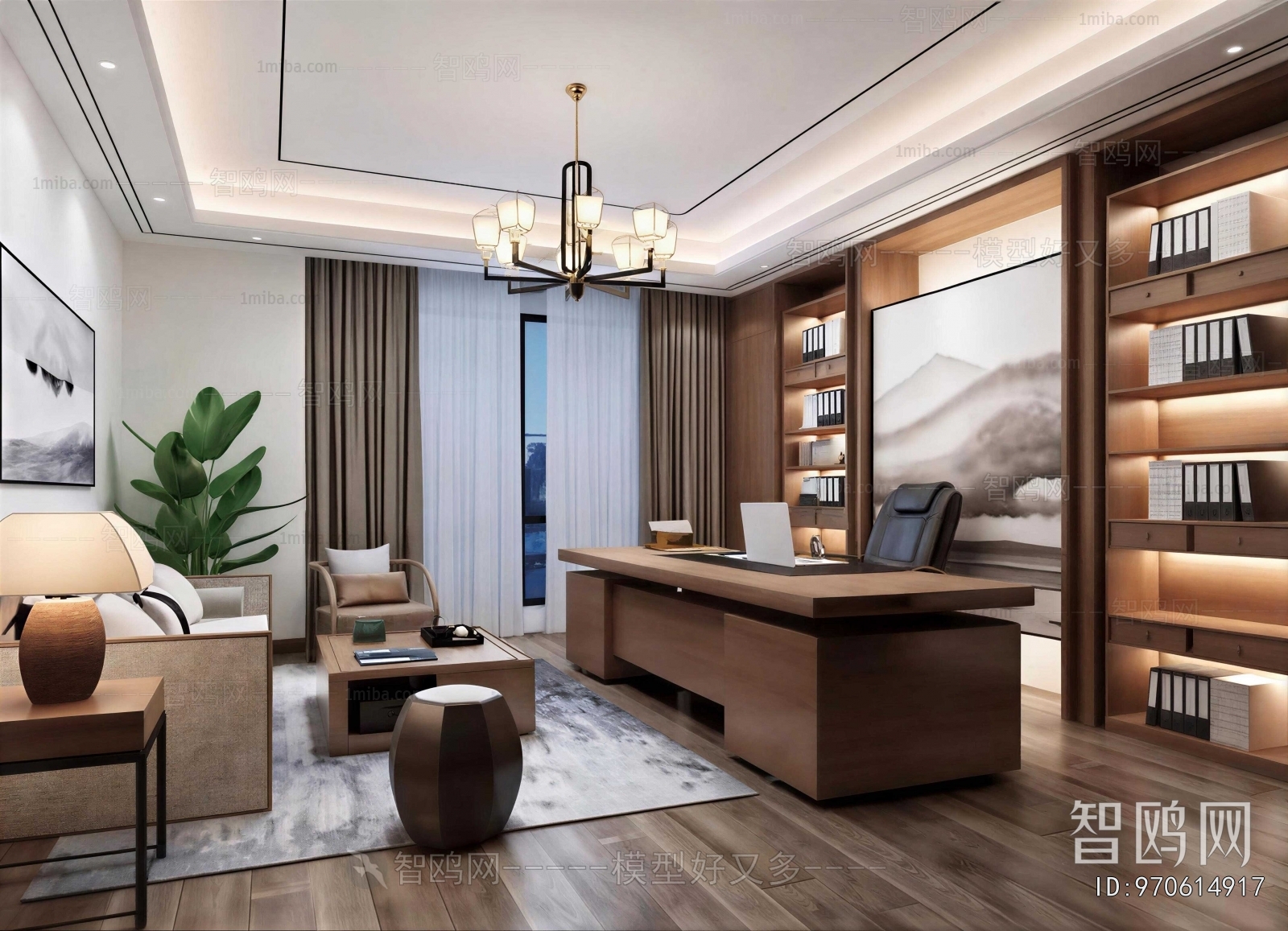 New Chinese Style Manager's Office