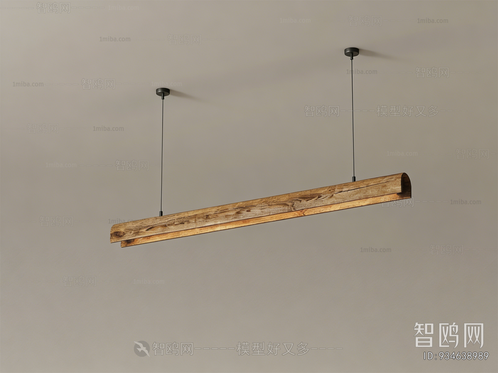 Wabi-sabi Style Long Chandelier