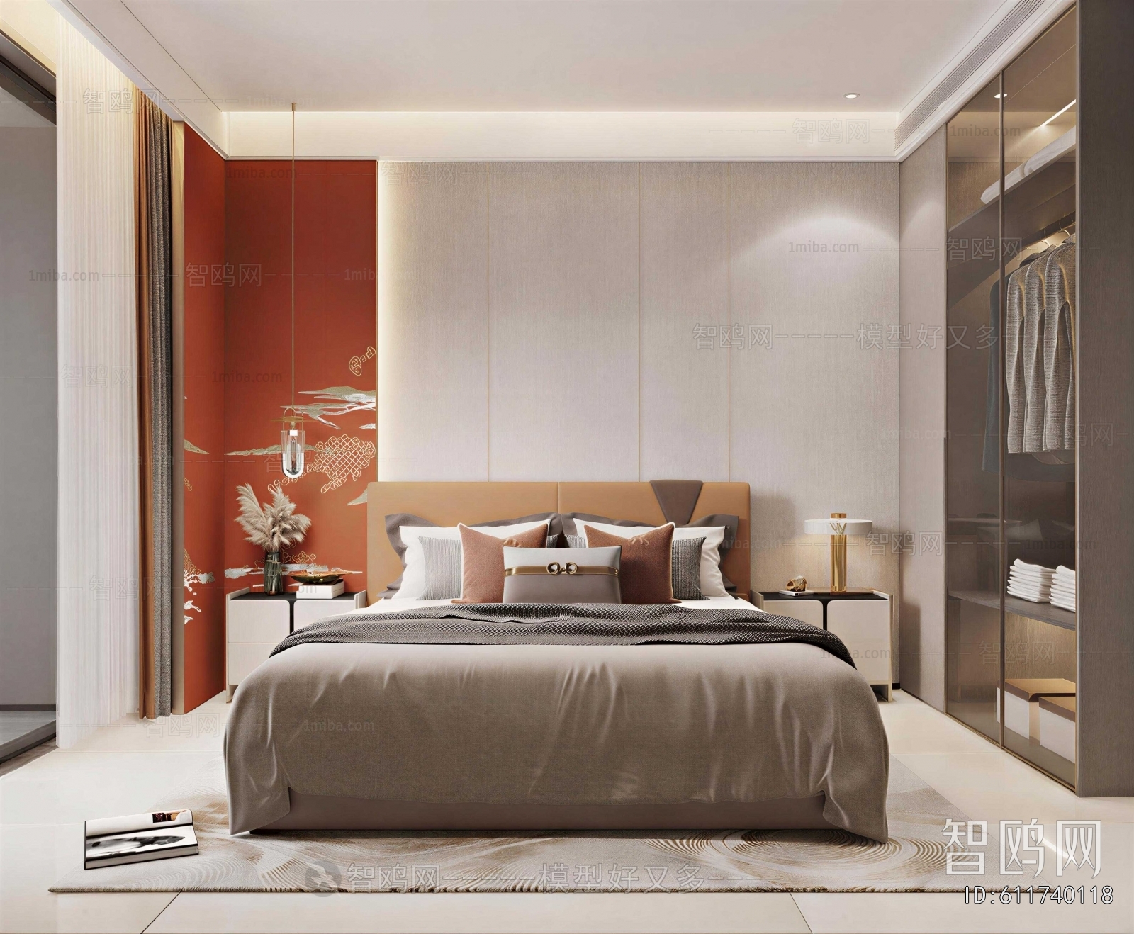 New Chinese Style Bedroom