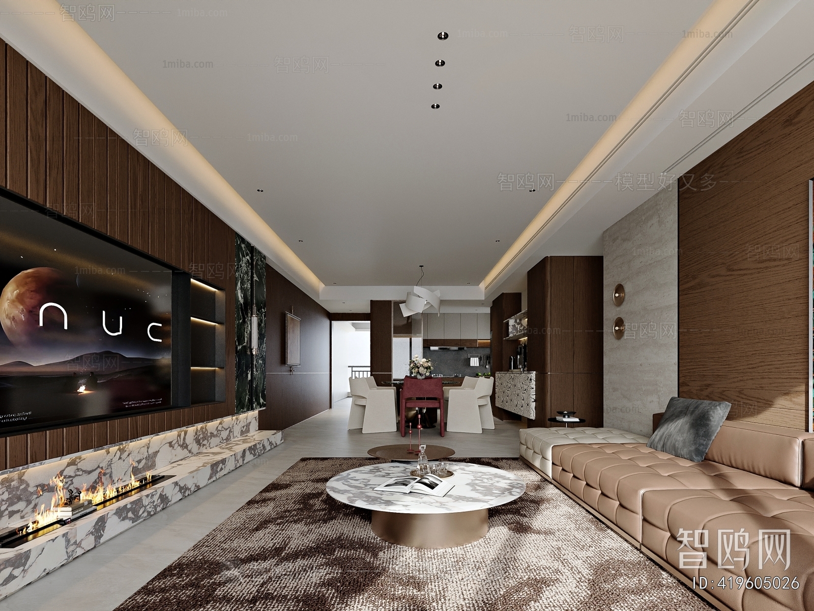 New Chinese Style A Living Room