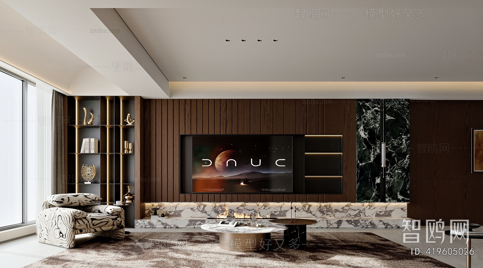 New Chinese Style A Living Room