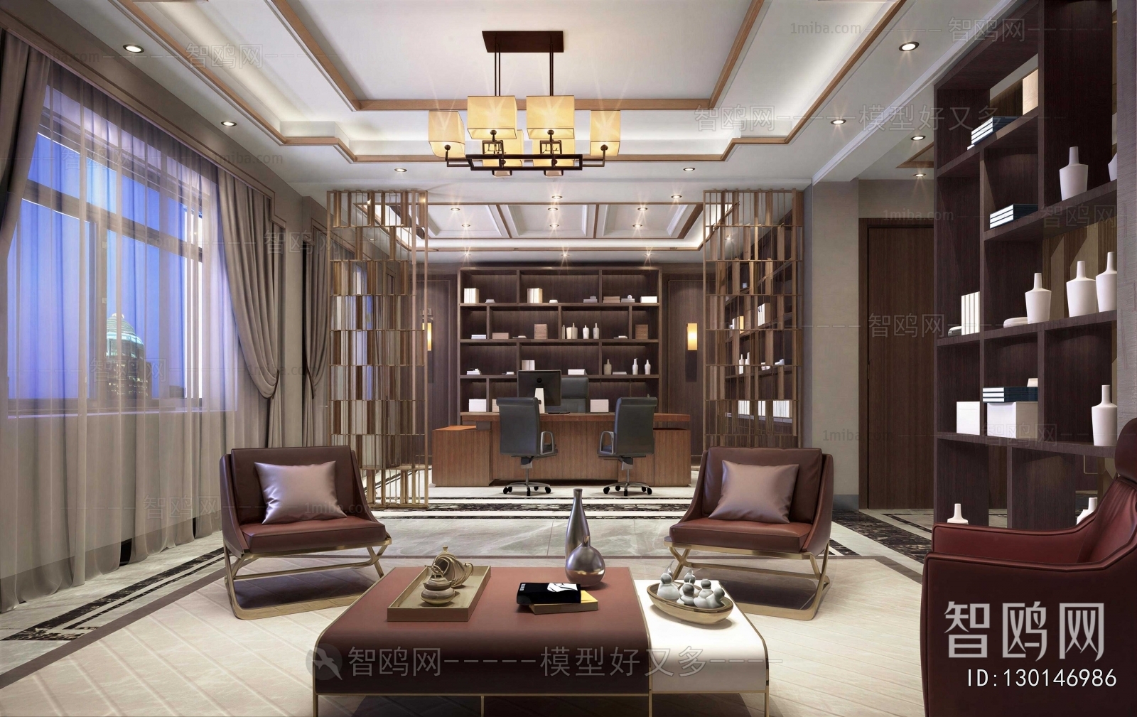 New Chinese Style Manager's Office