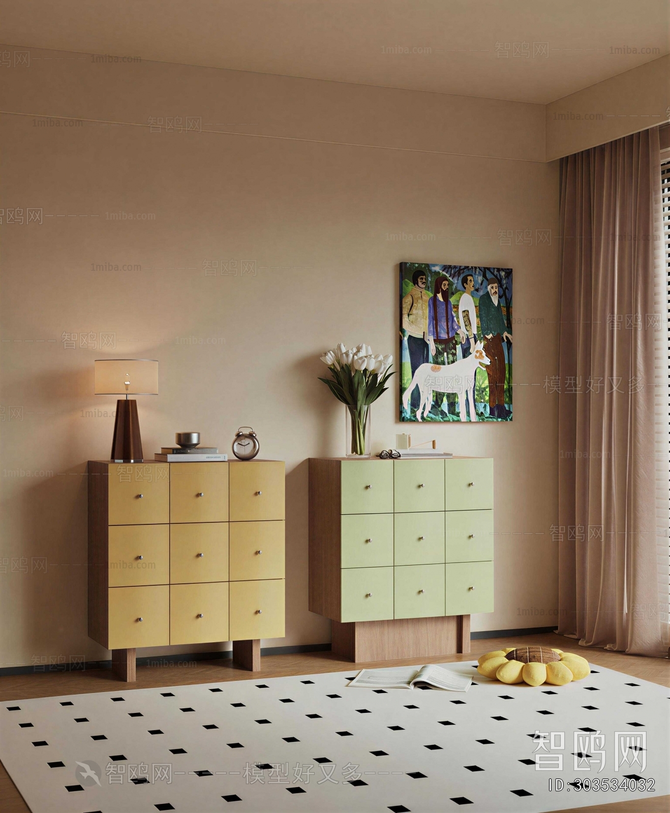 Modern Decorative Cabinet