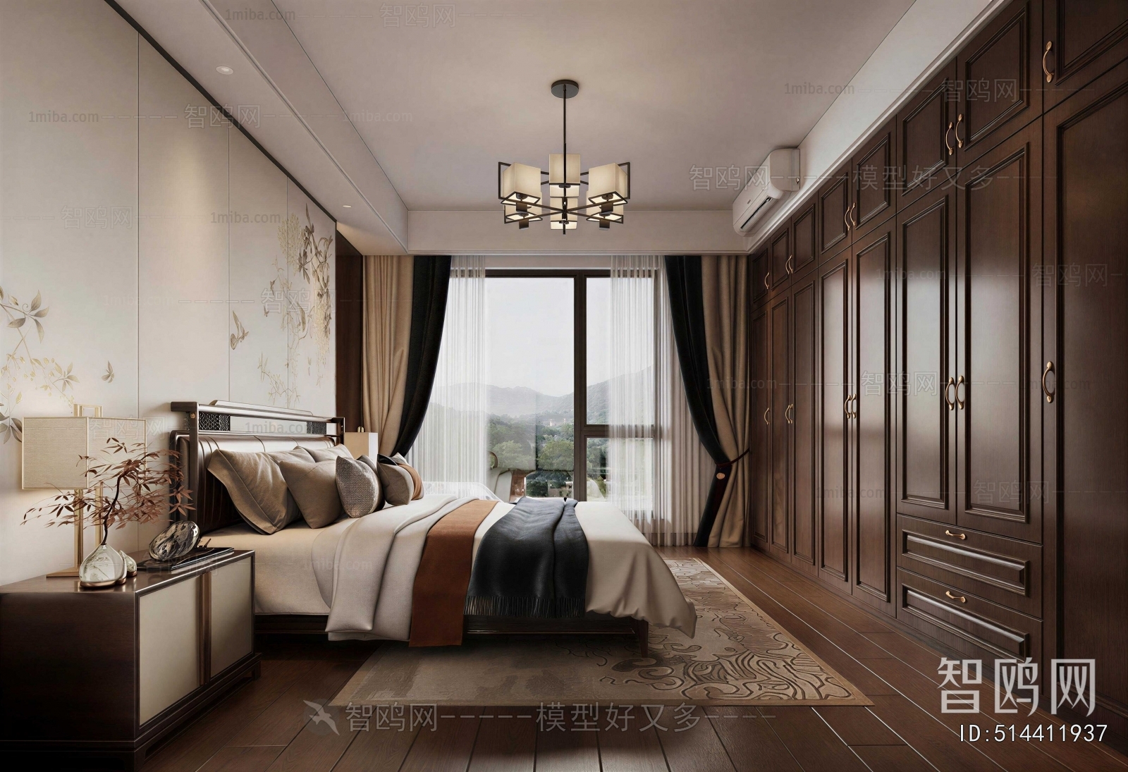 New Chinese Style Bedroom
