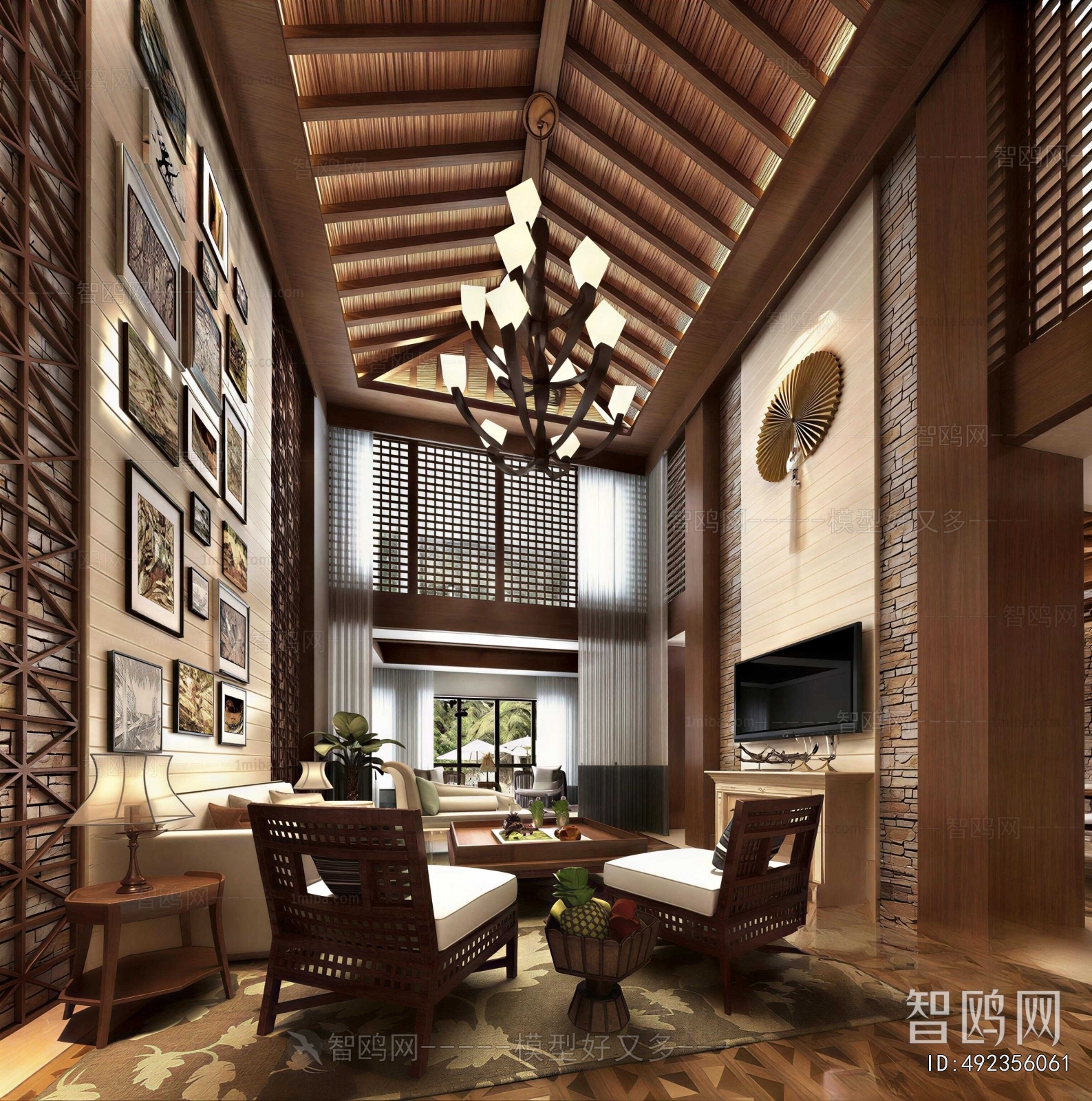 Southeast Asian Style A Living Room