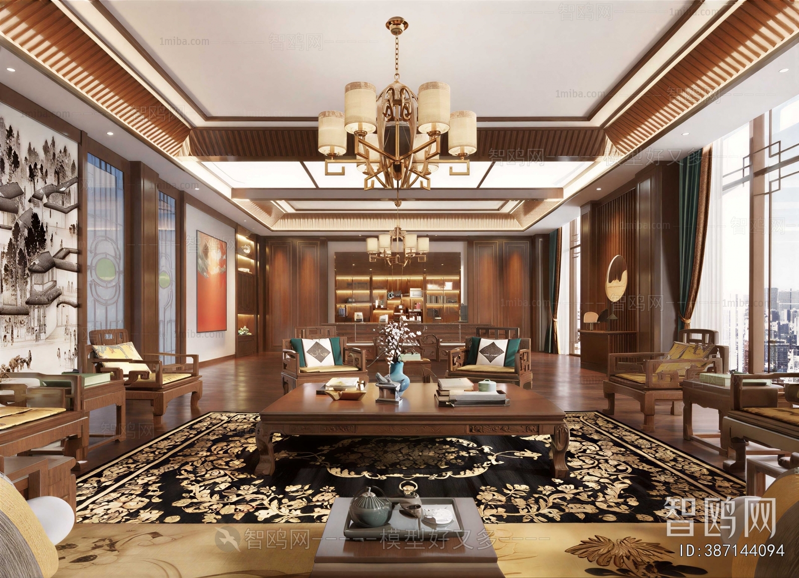 New Chinese Style Manager's Office