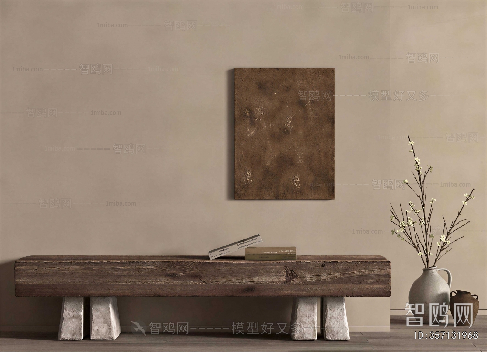 Wabi-sabi Style Bench