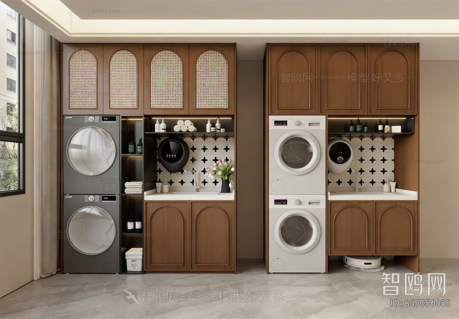 Modern Laundry Cabinet