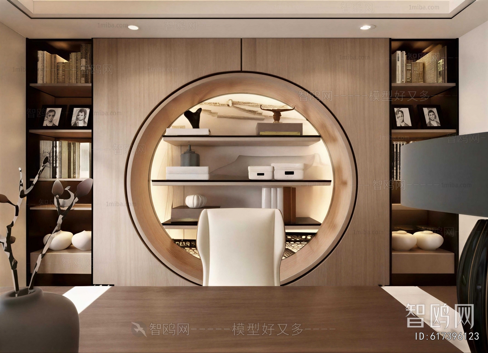 New Chinese Style Study Space