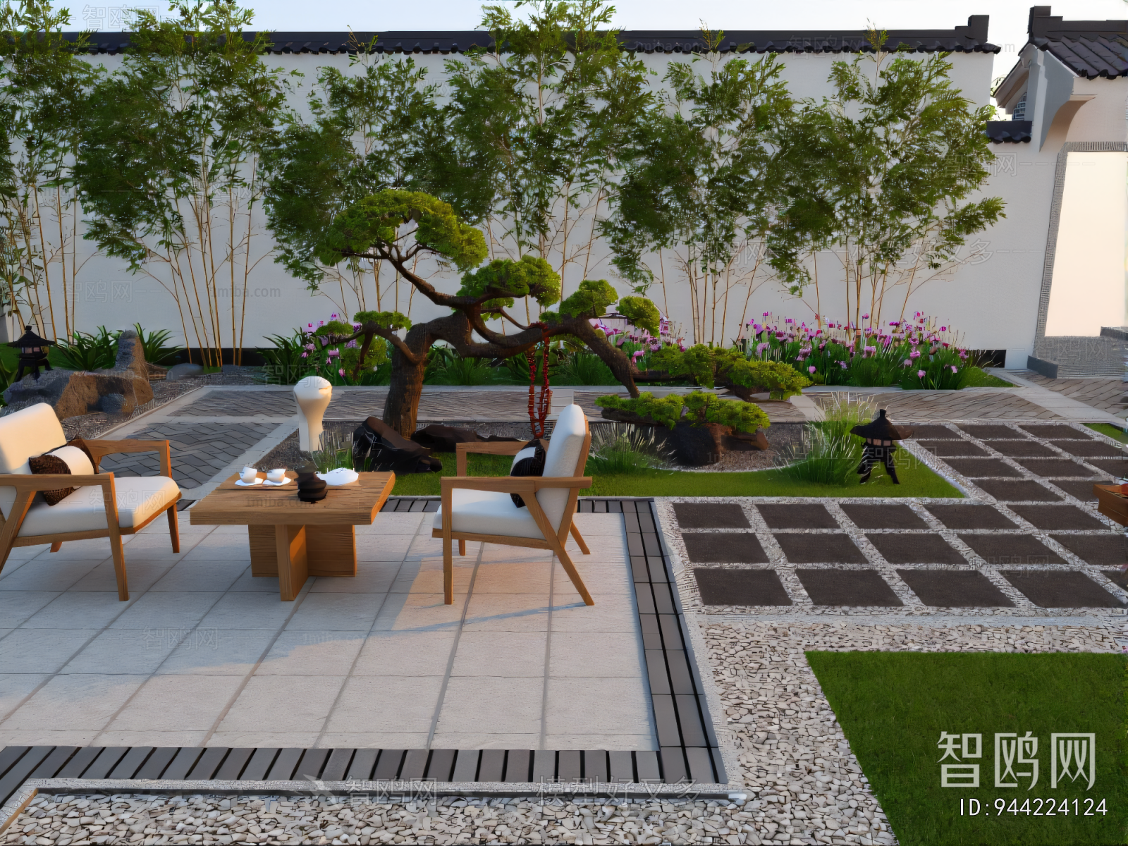 New Chinese Style Courtyard/landscape