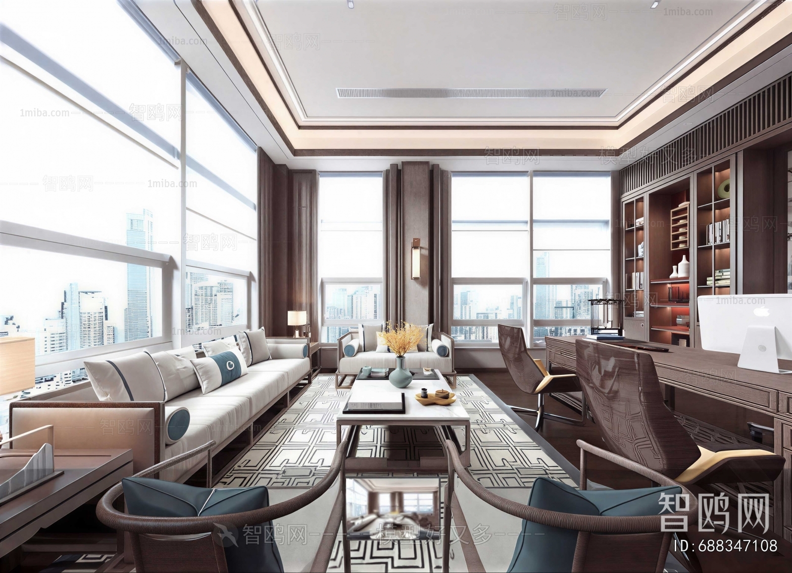 New Chinese Style Manager's Office