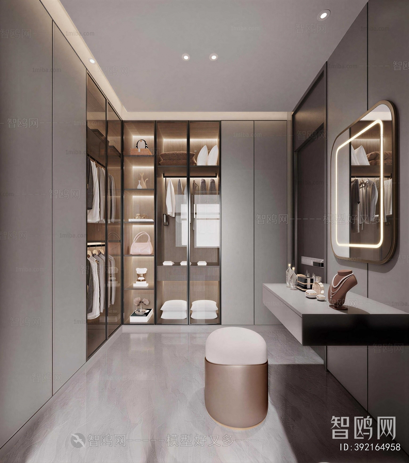 Modern Clothes Storage Area