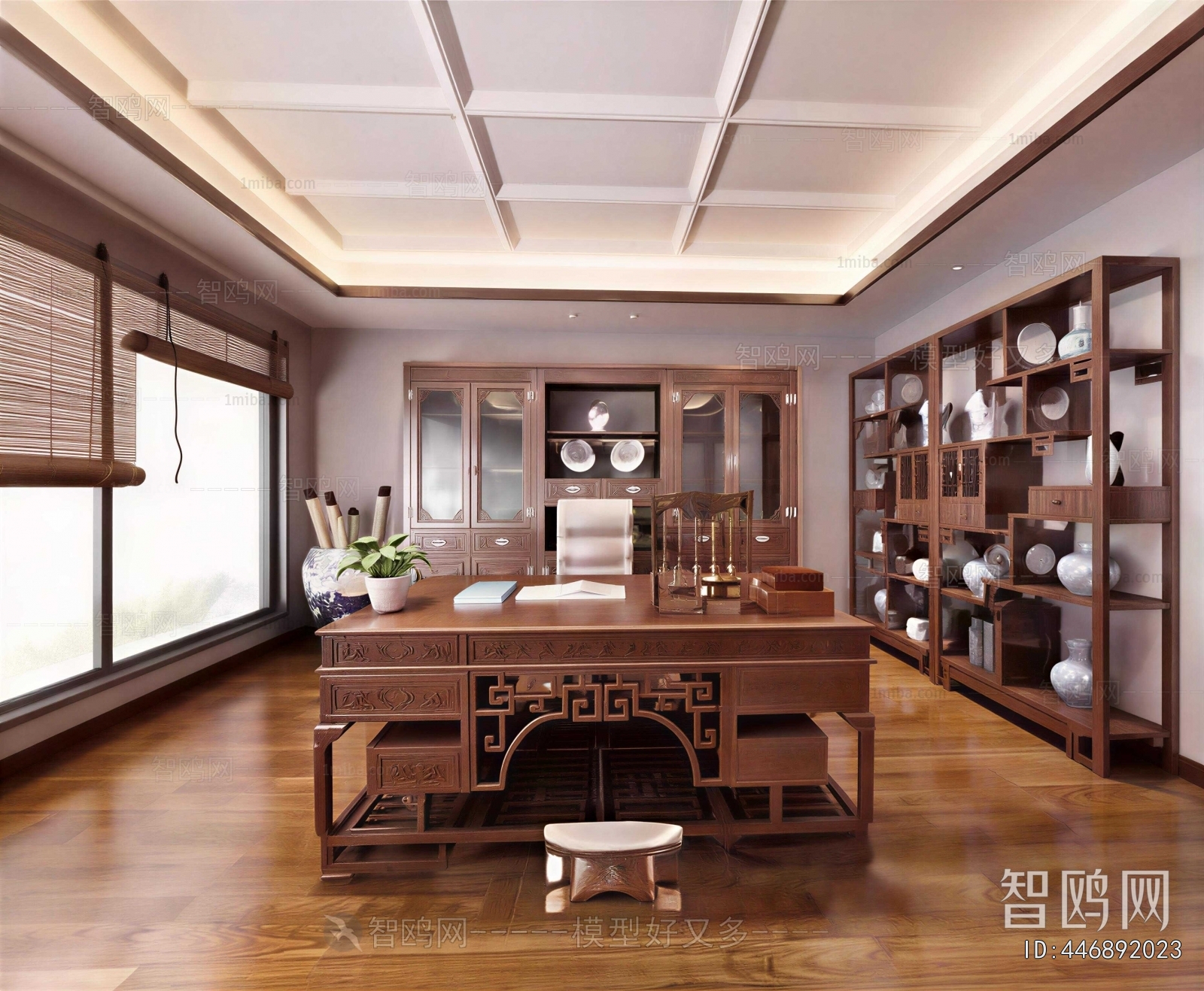 New Chinese Style Study Space