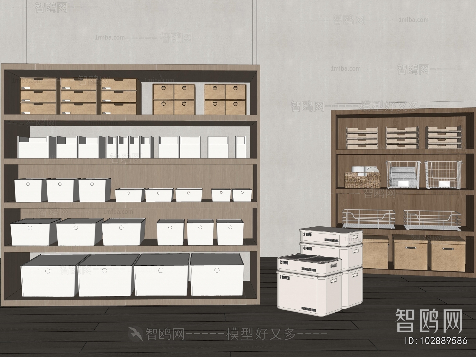 Modern Supermarket Shelf