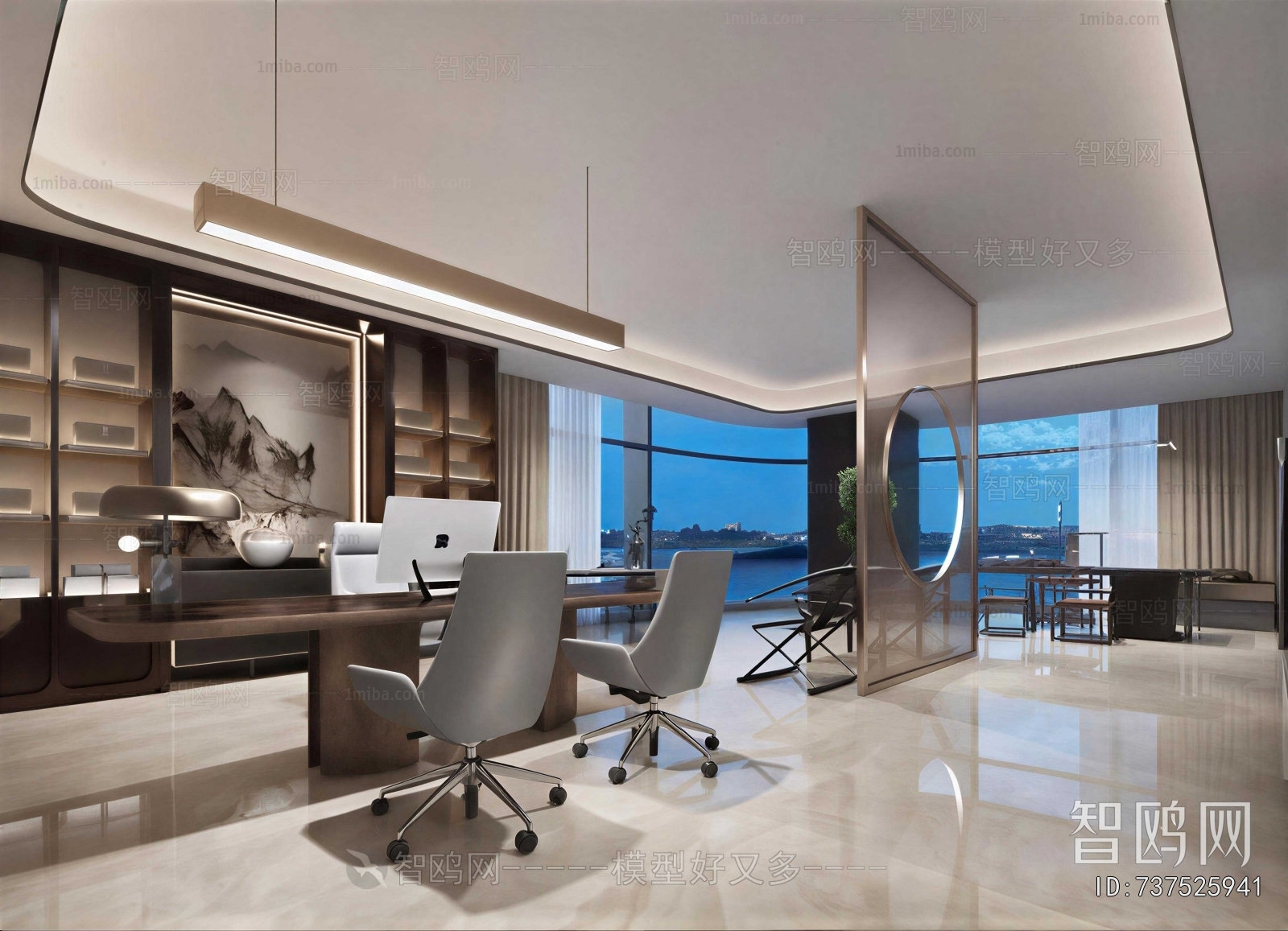 New Chinese Style Manager's Office
