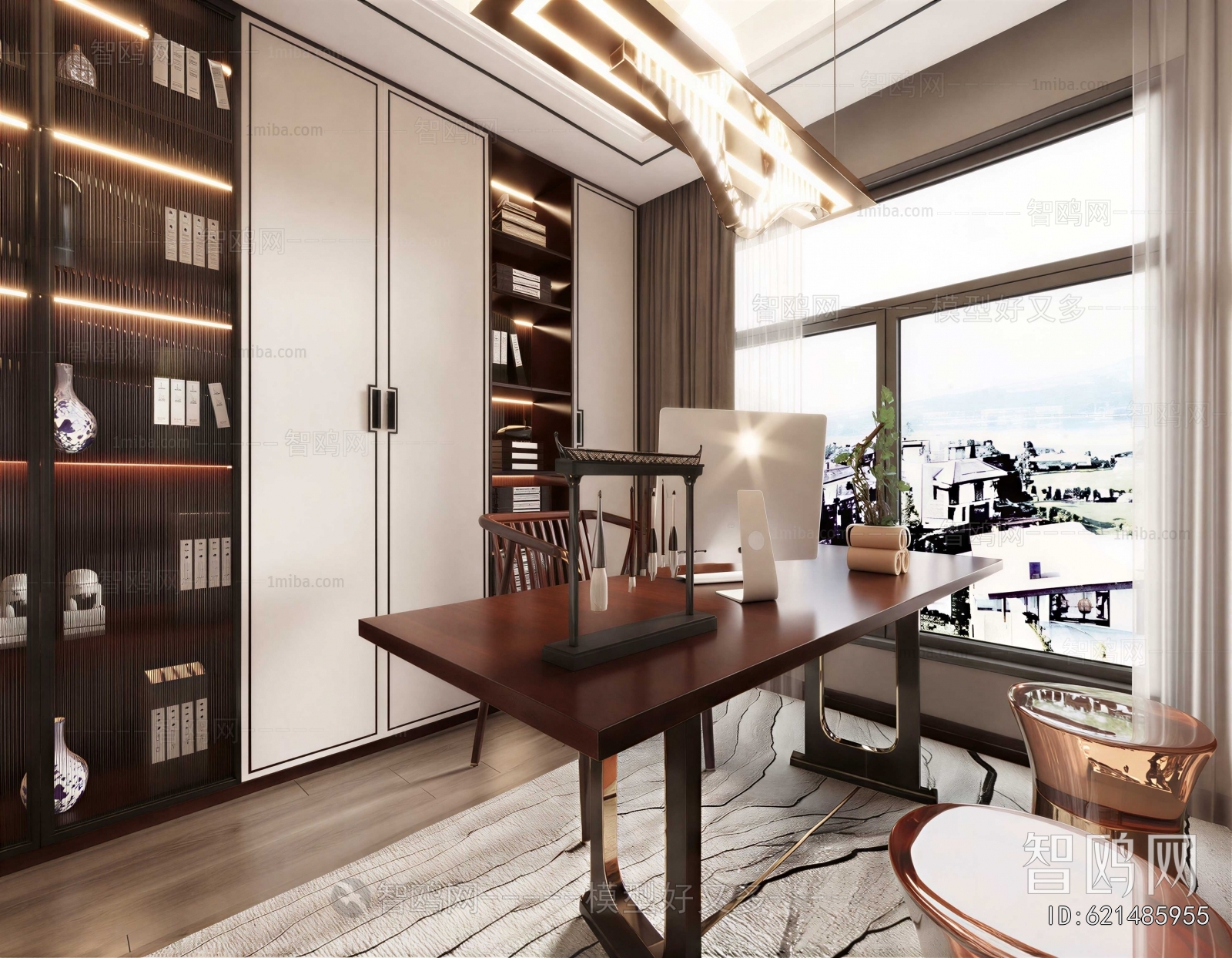 New Chinese Style Study Space