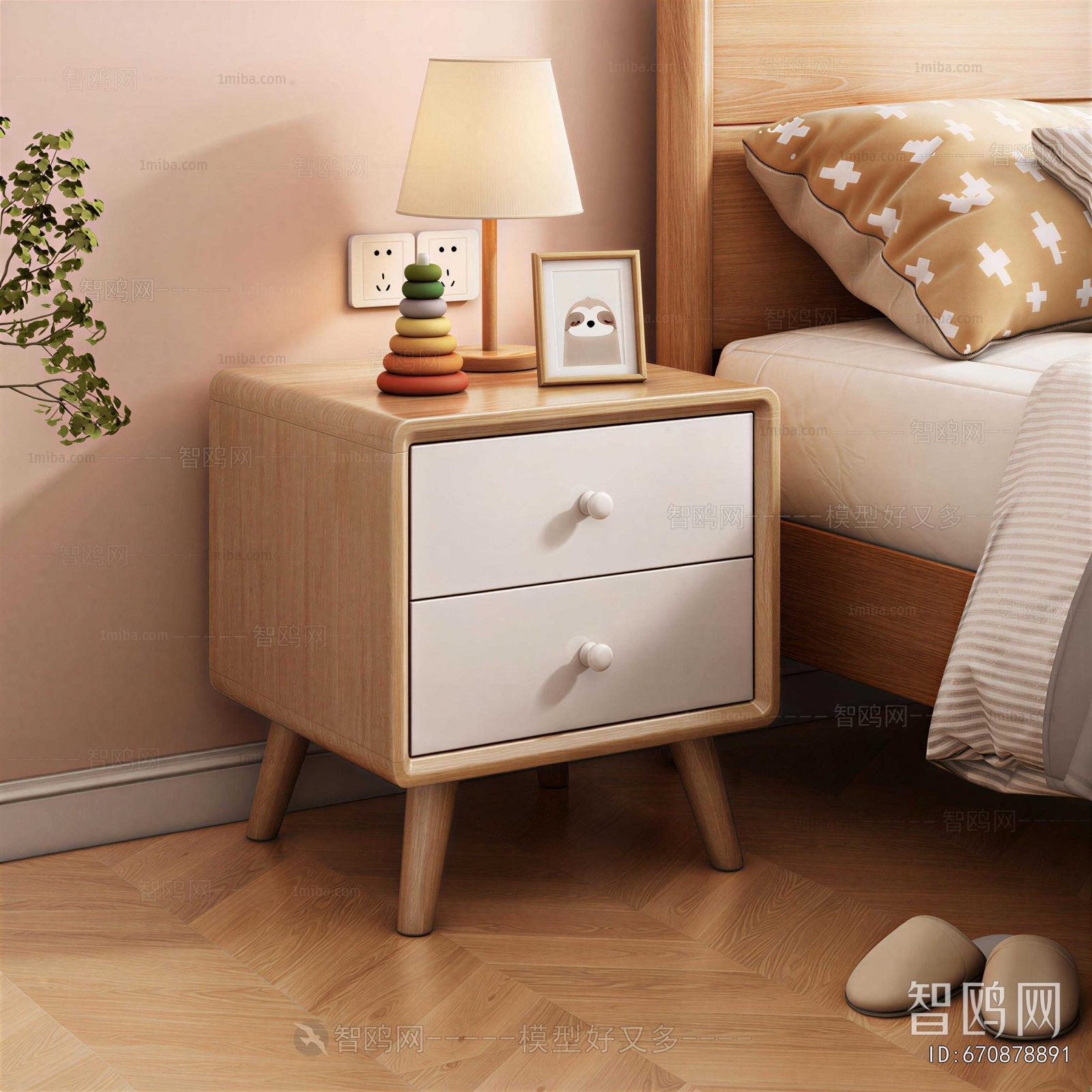 Modern Bedside Cupboard