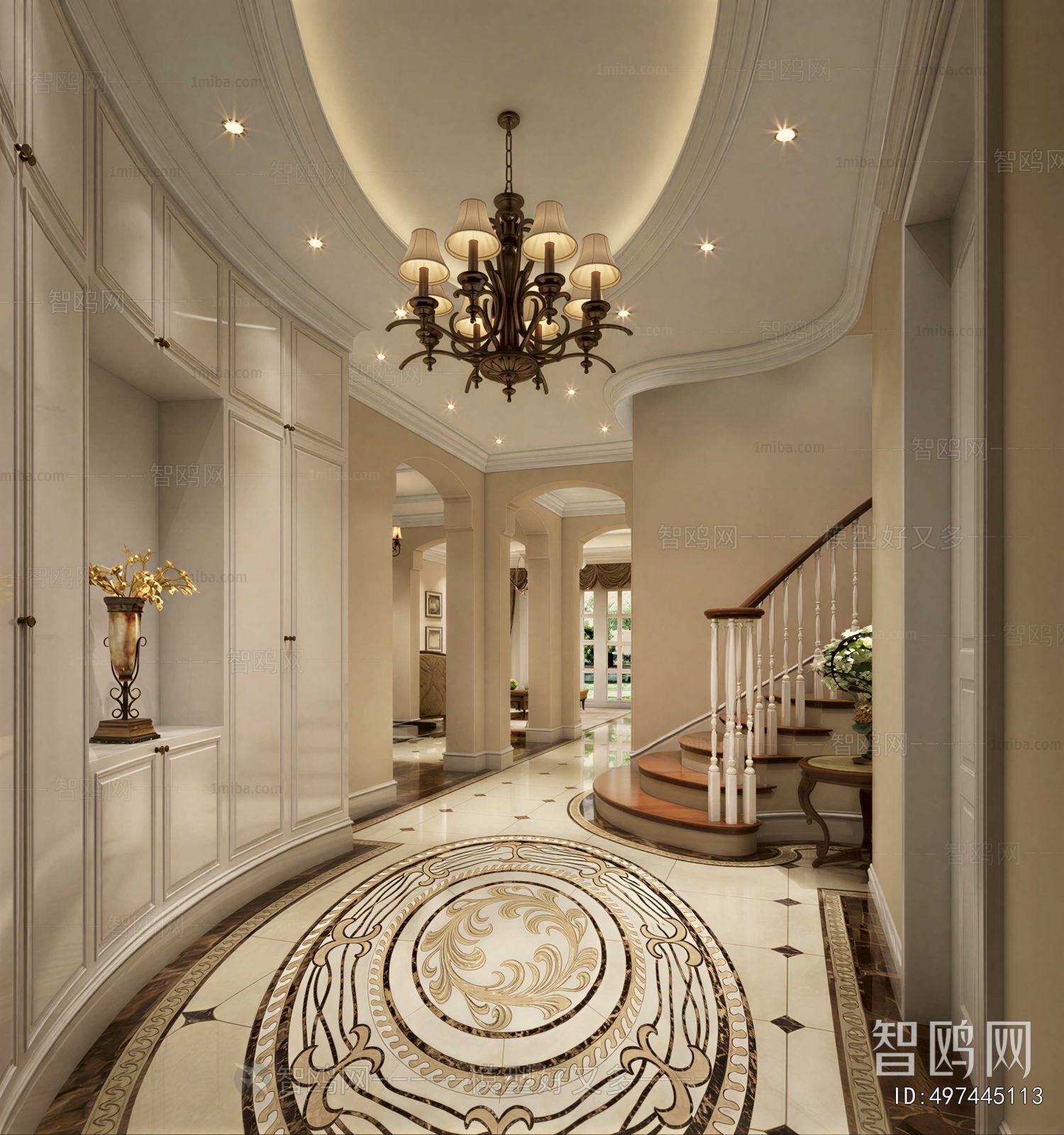 European Style Hallway