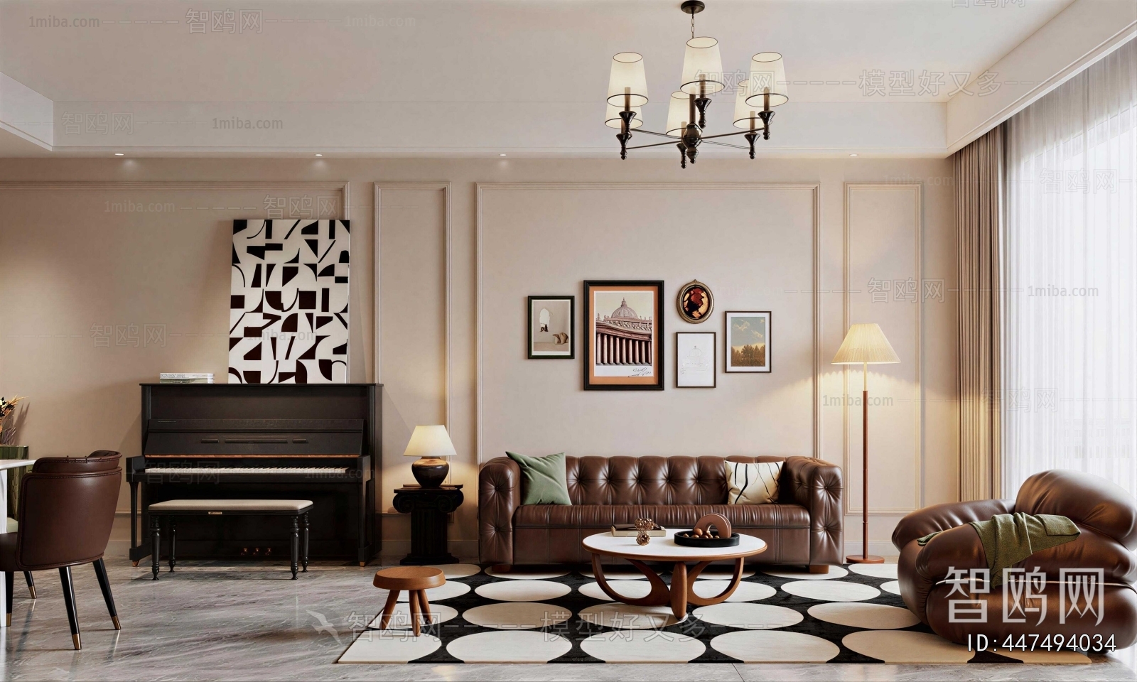 American Style A Living Room