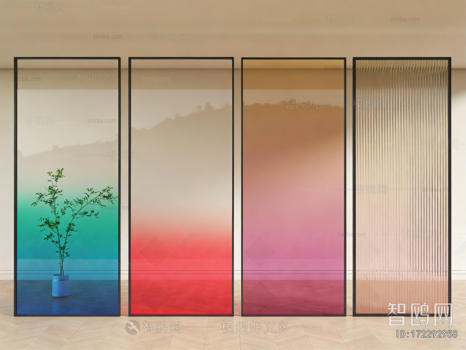 Modern Glass Screen Partition