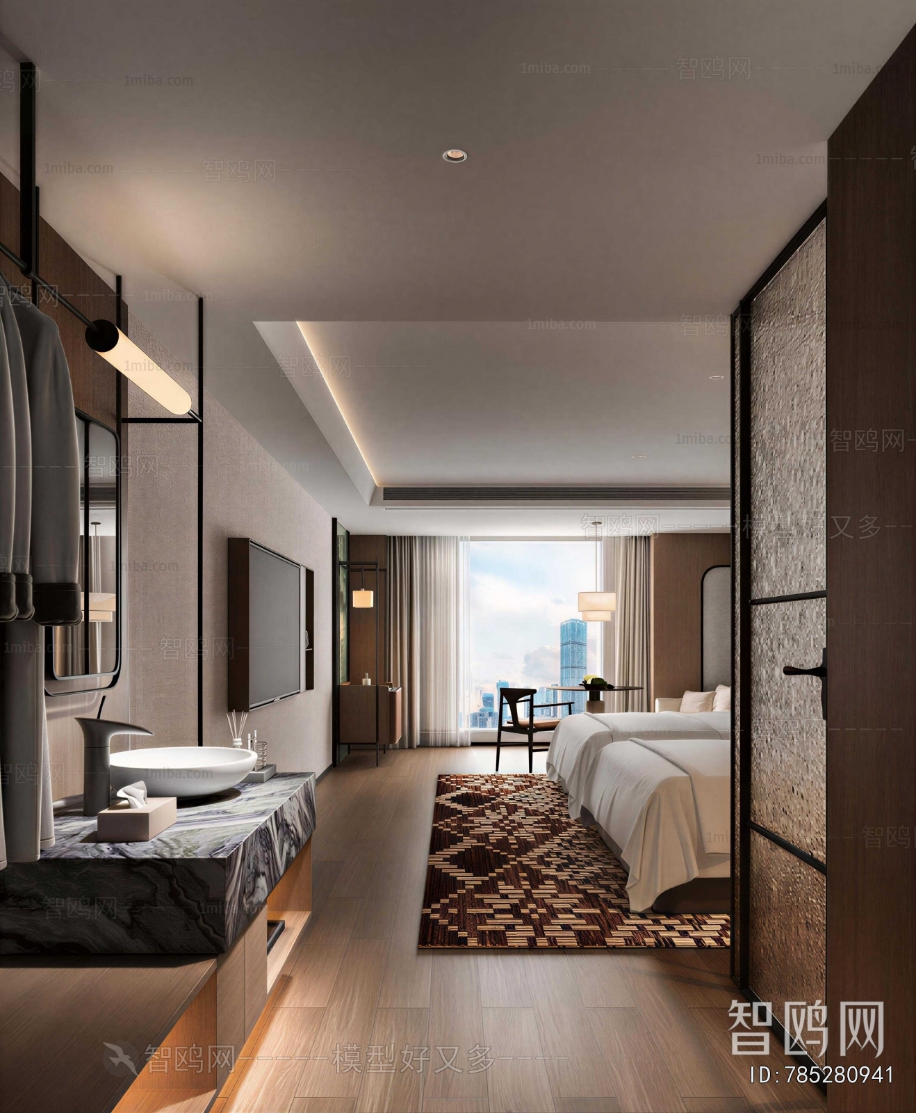 Modern Guest Room