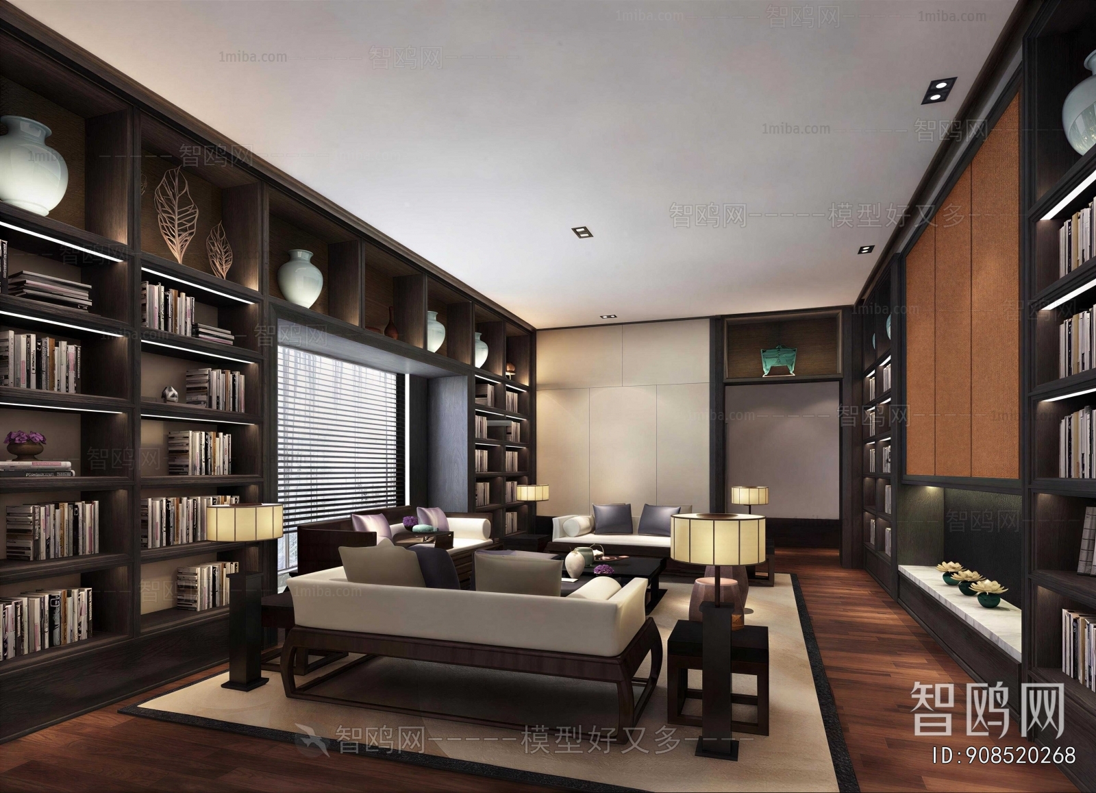 New Chinese Style Study Space